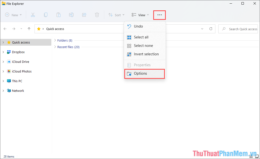Cách hiển thị file ẩn trên Windows 11 thông qua Folder Options