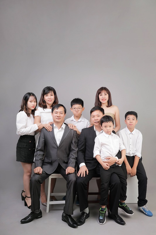 Cách tạo dáng chụp ảnh gia đình Hàn QUốc