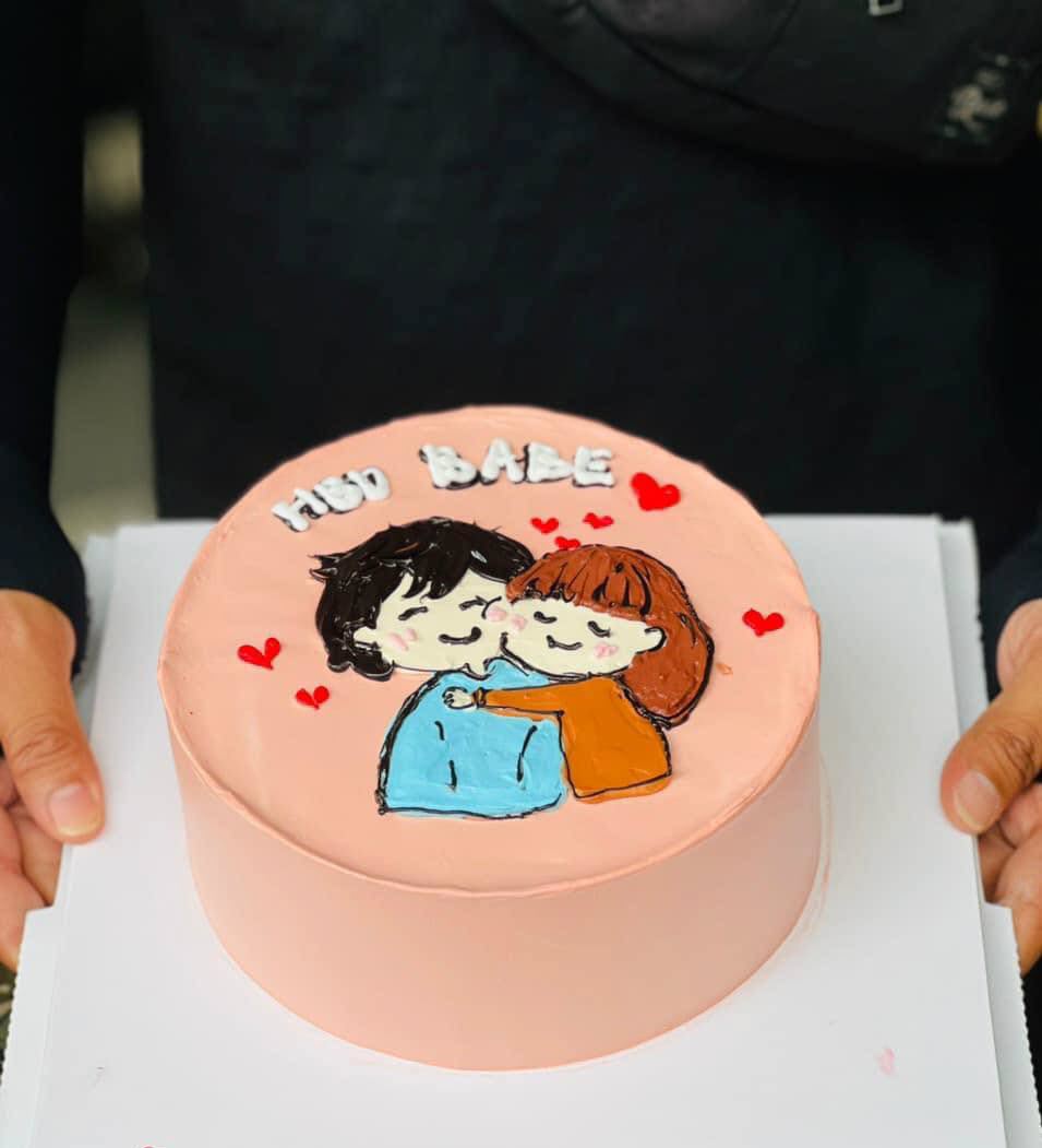 Mẫu bánh kem Hàn Quốc tặng người yêu