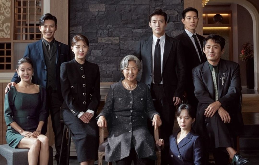 Mẫu chụp ảnh đại gia đình kiểu Hàn Quốc