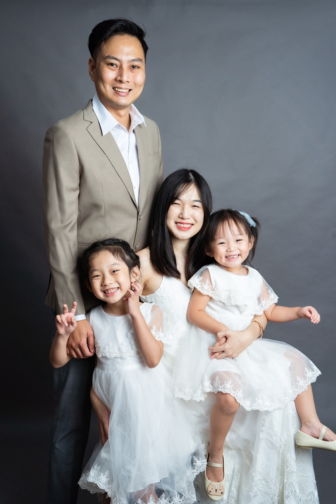 Mẫu chụp ảnh gia đình đơn giản đẹp