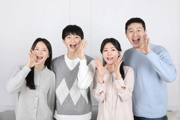 Mẫu chụp ảnh gia đình nhỏ kiểu Hàn đẹp