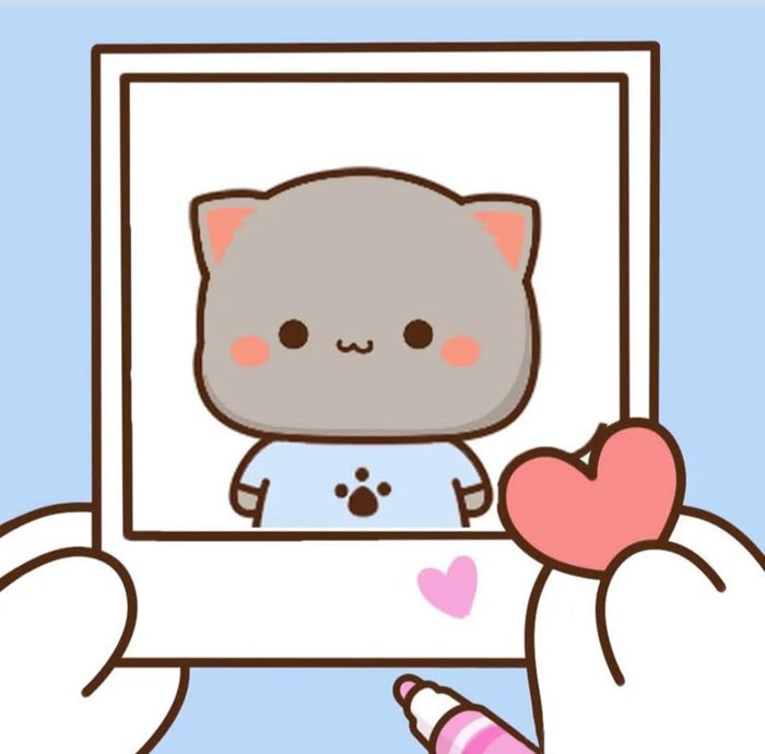 Hình ảnh avatar đôi mèo cực đáng yêu cute 1