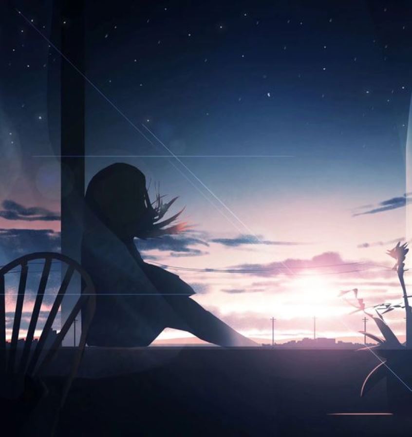 Hình ảnh cô gái cô đơn anime