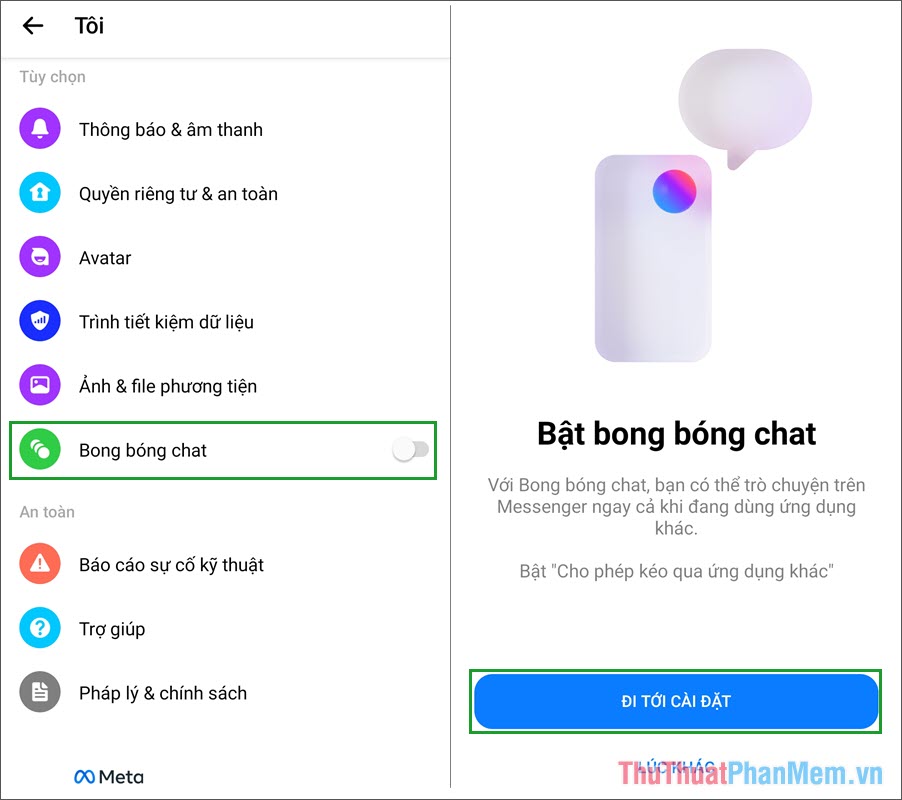 thoai - Cách bật, tắt bong bóng chat Messenger trên điện thoại Chon-bong-bong-chat-de-kich-hoat-tinh-nang_104507349