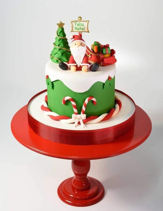 Hình ảnh mẫu bánh kem Noel siêu sáng tạo