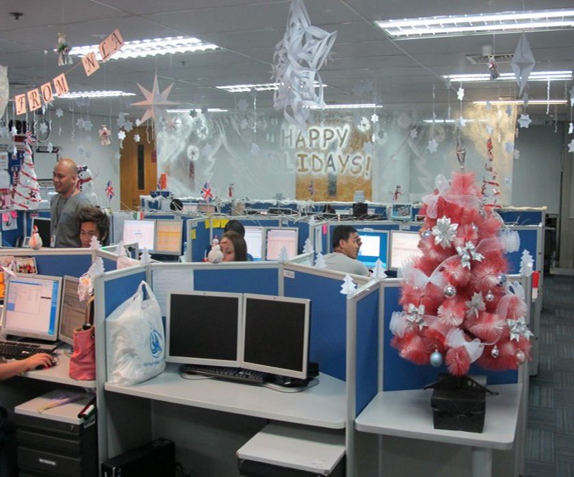Ý tưởng trang trí Noel cho văn phòng cực độc đáo