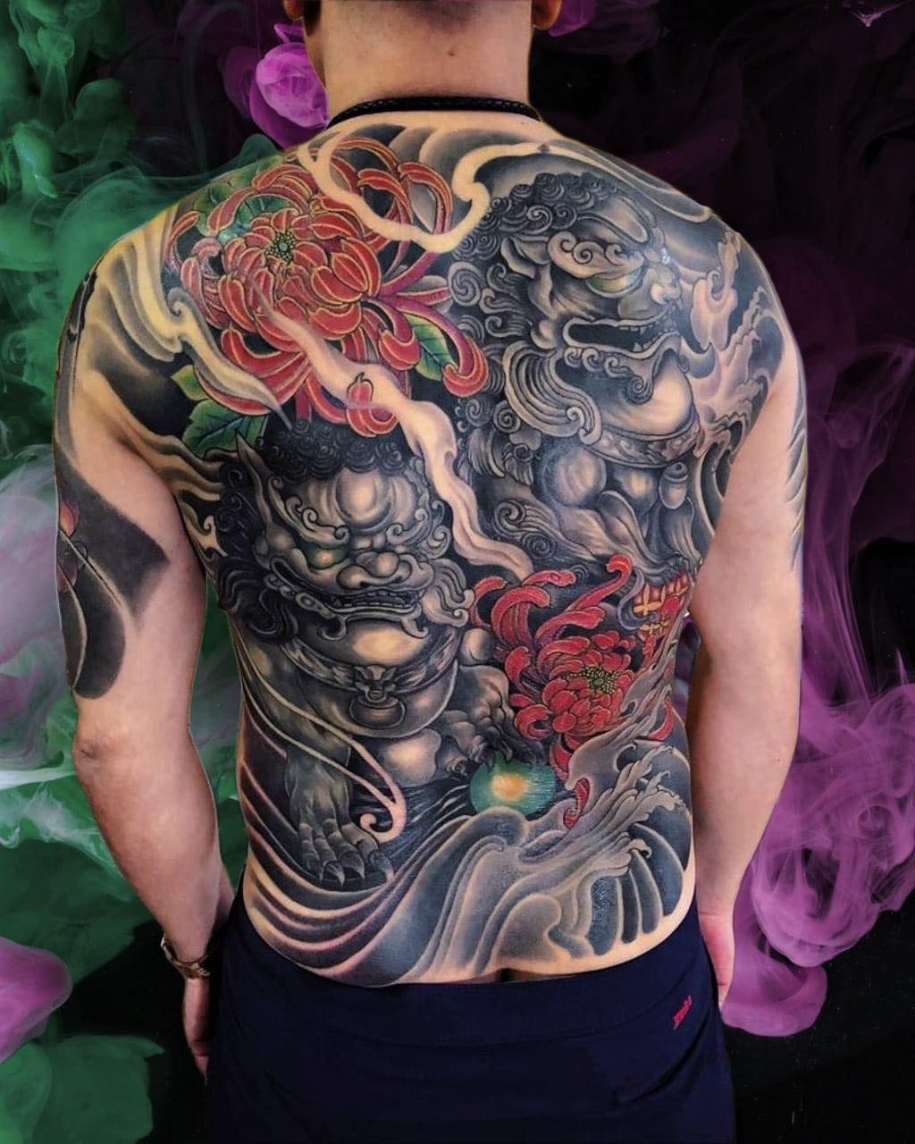 Hình Tattoo Nhật cổ full lưng đẹp nhất