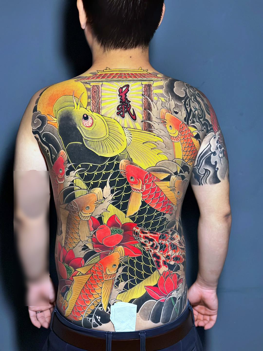 Hình Tattoo Nhật cổ full lưng