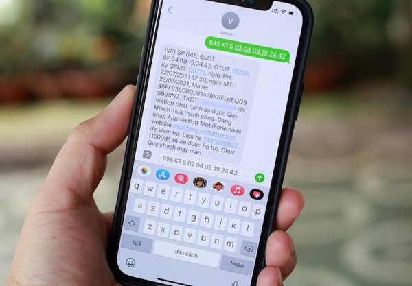 Cách mua Vietlott online thông qua tin nhắn SMS