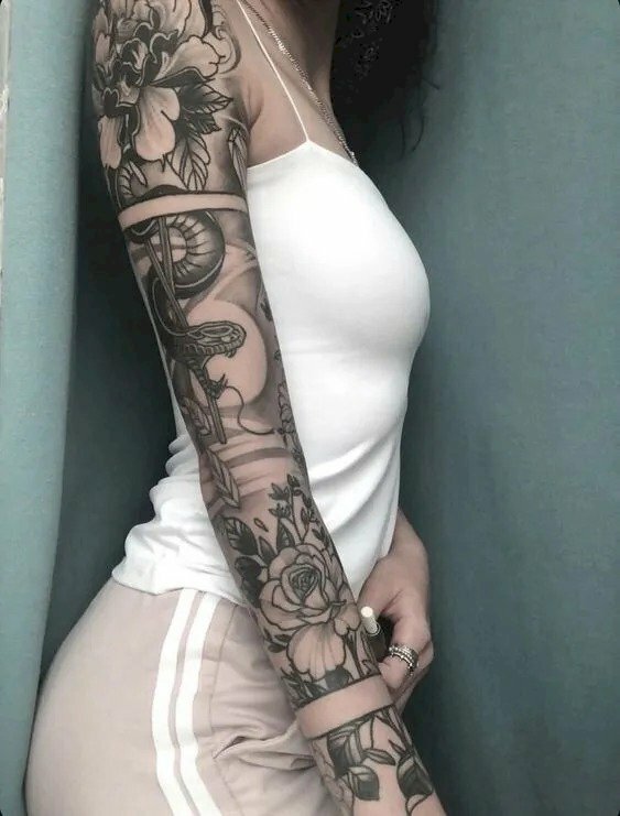 Hình mẫu tattoo cánh tay ngầu