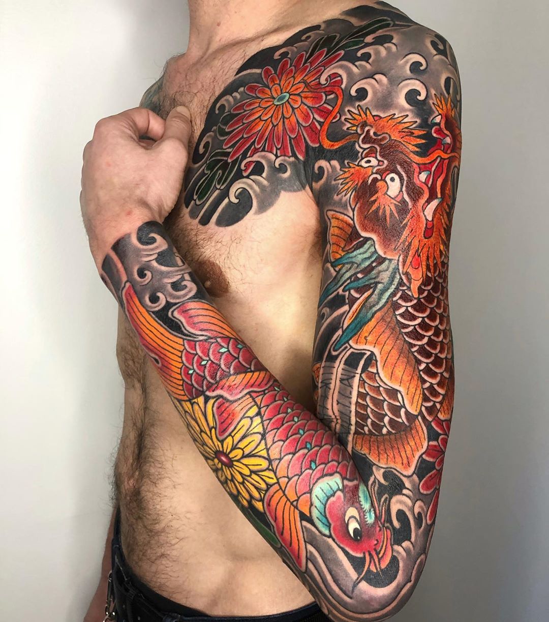 Hình mẫu tattoo cánh tay siêu ngầu