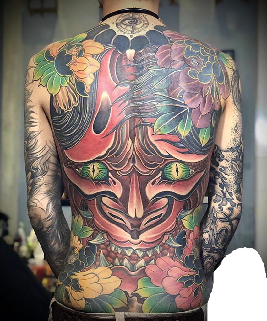 Hình mẫu tattoo mặt quỷ Nhật cổ đẹp nhất