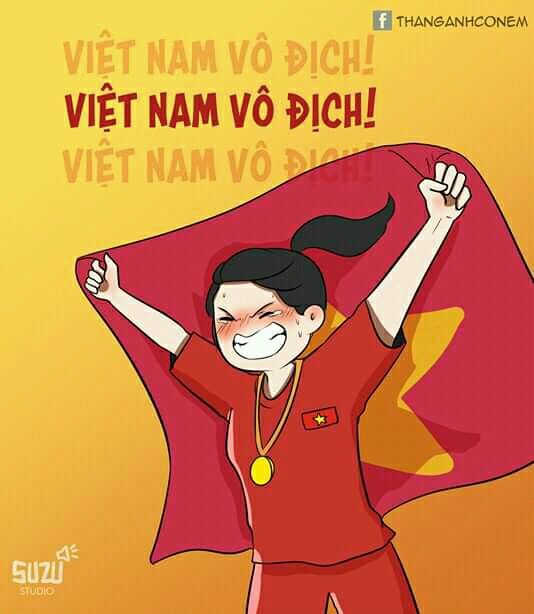 Hình chibi đội tuyển Việt Nam siêu cute