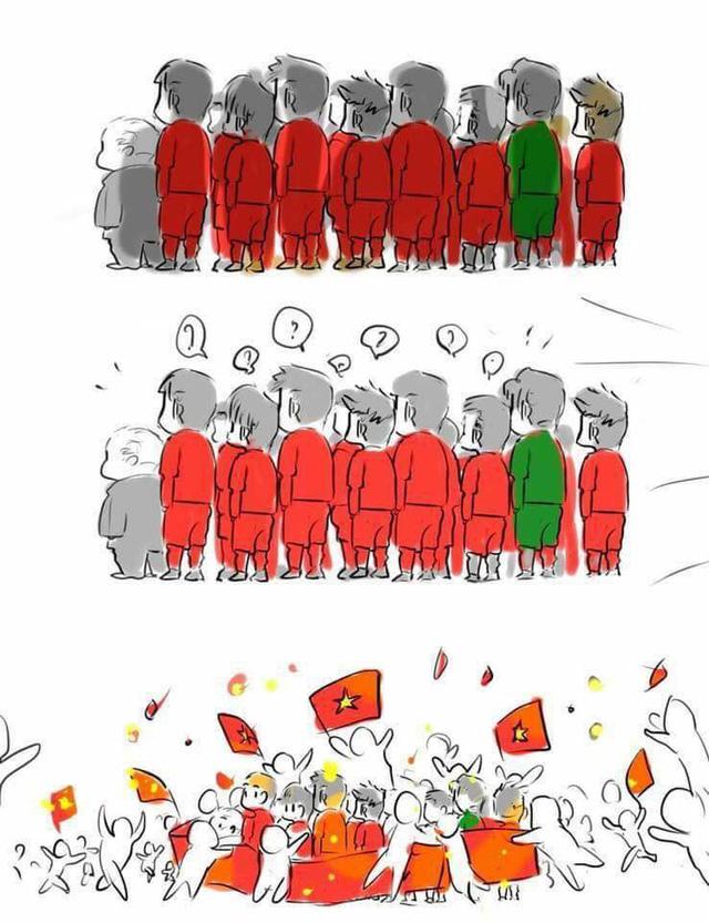 Hình siêu đáng yêu đội tuyển Việt Nam chibi