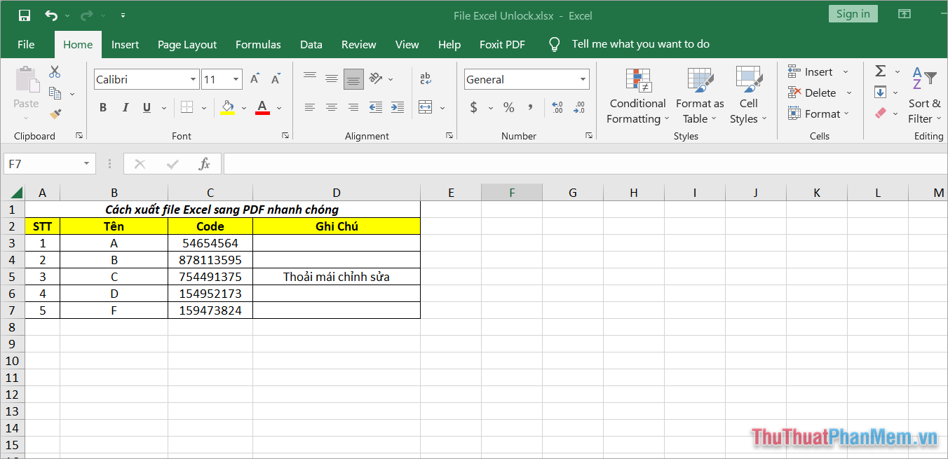 Chọn File → Save As để lưu lại file Excel đã mở khóa