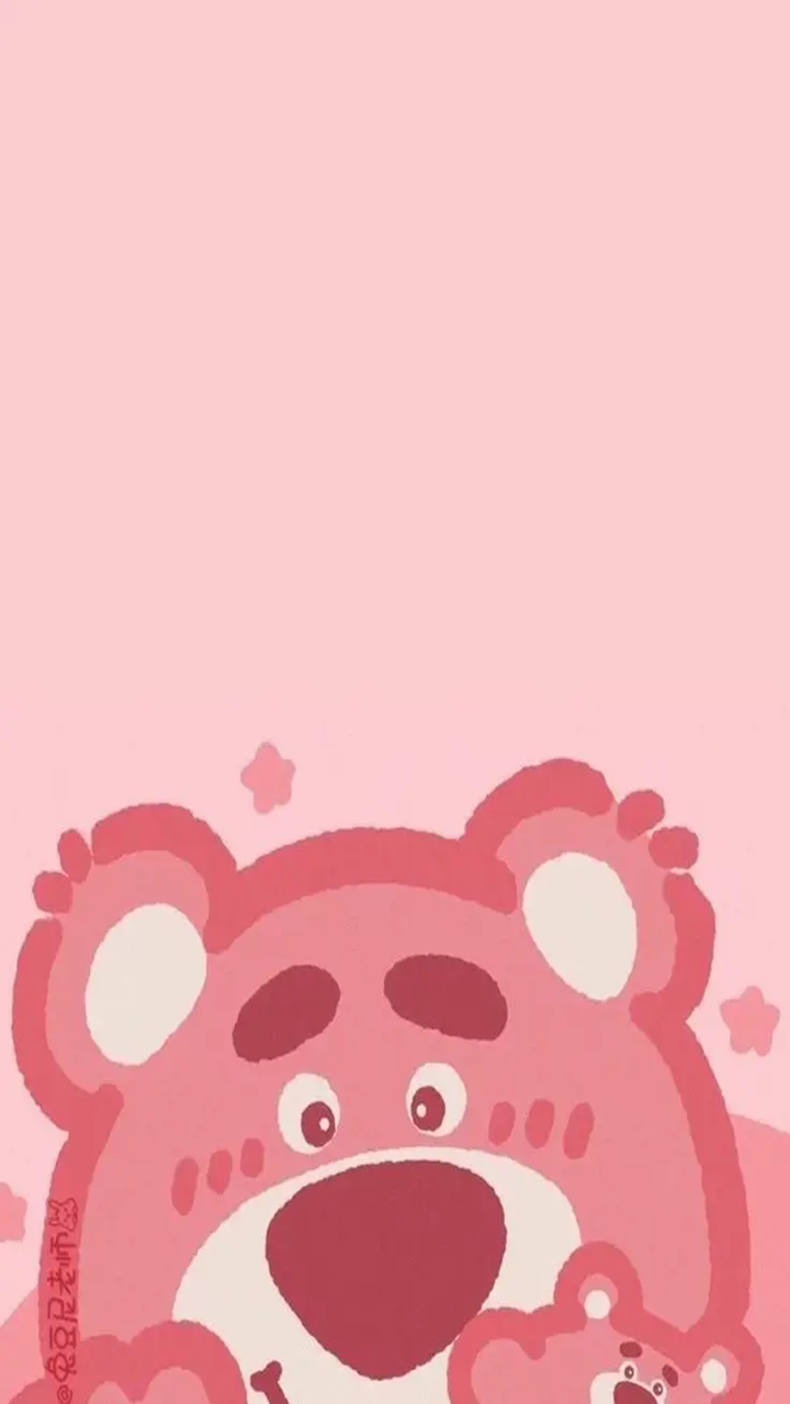 Hình nền điện thoại cảm ứng thông minh gấu dâu cute