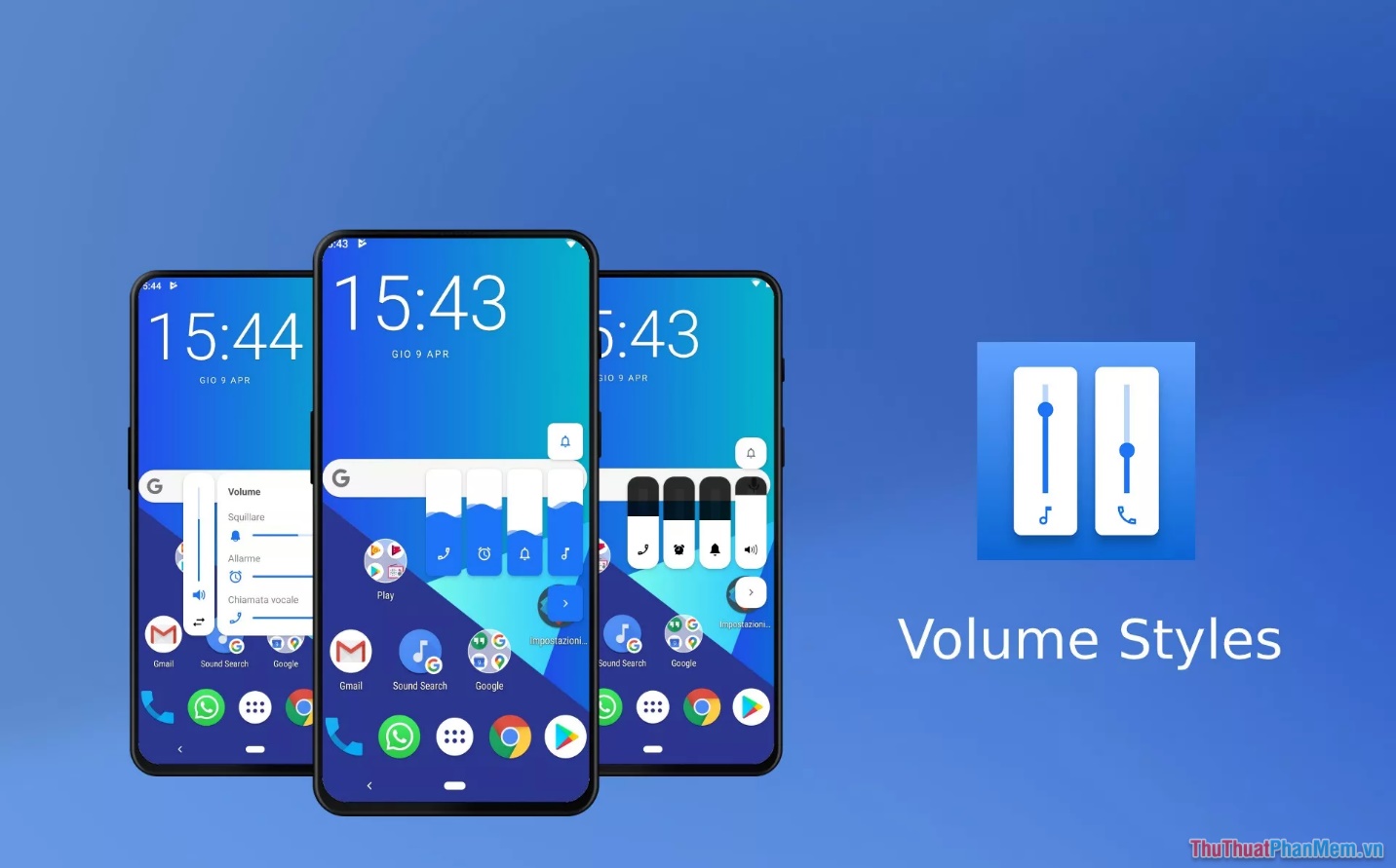 Volume Styles – Launcher trang trí màn hình điện thoại