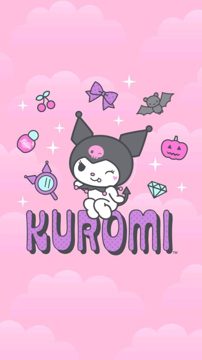 Hình ảnh nền Kuromi dễ thương cho điện thoại
