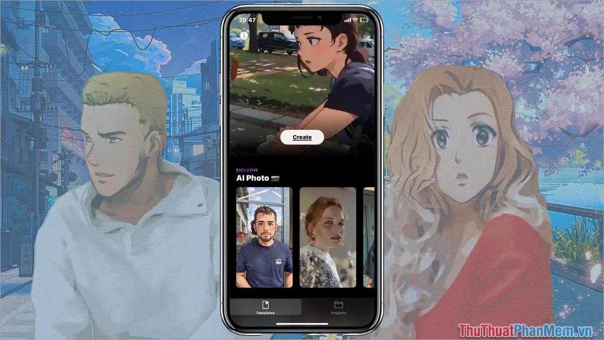 Loopsie - Ứng dụng tạo ảnh AI Anime
