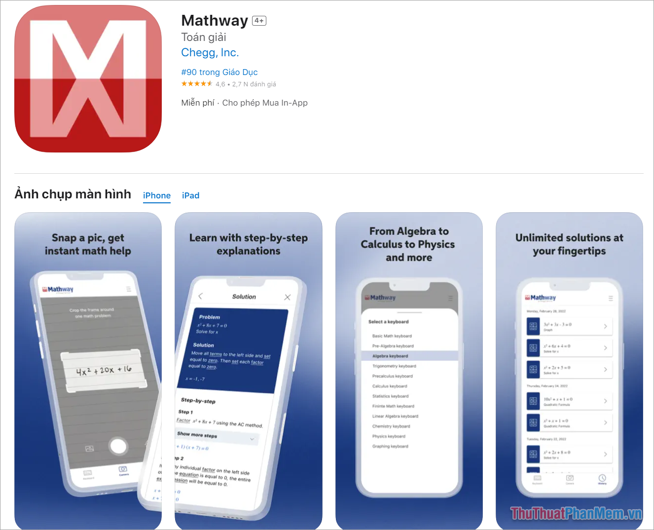 Mathway – App giải toán nhanh