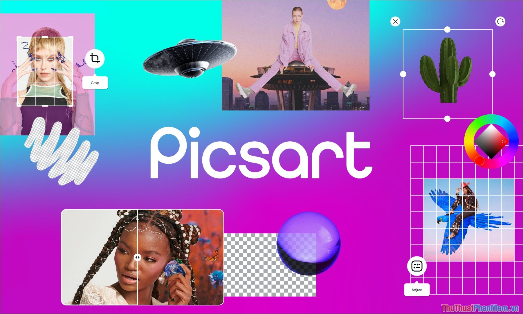 PicsArt – App bóp eo trên điện thoại