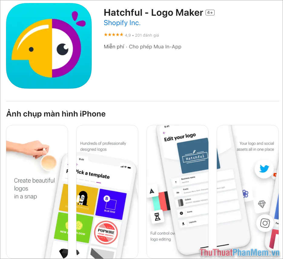 Hatchful – Logo Maker – Thiết kế Logo đơn giản chỉ trong một nốt nhạc