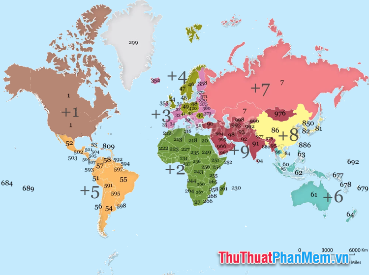 Danh sách đầu số các nước trên thế giới
