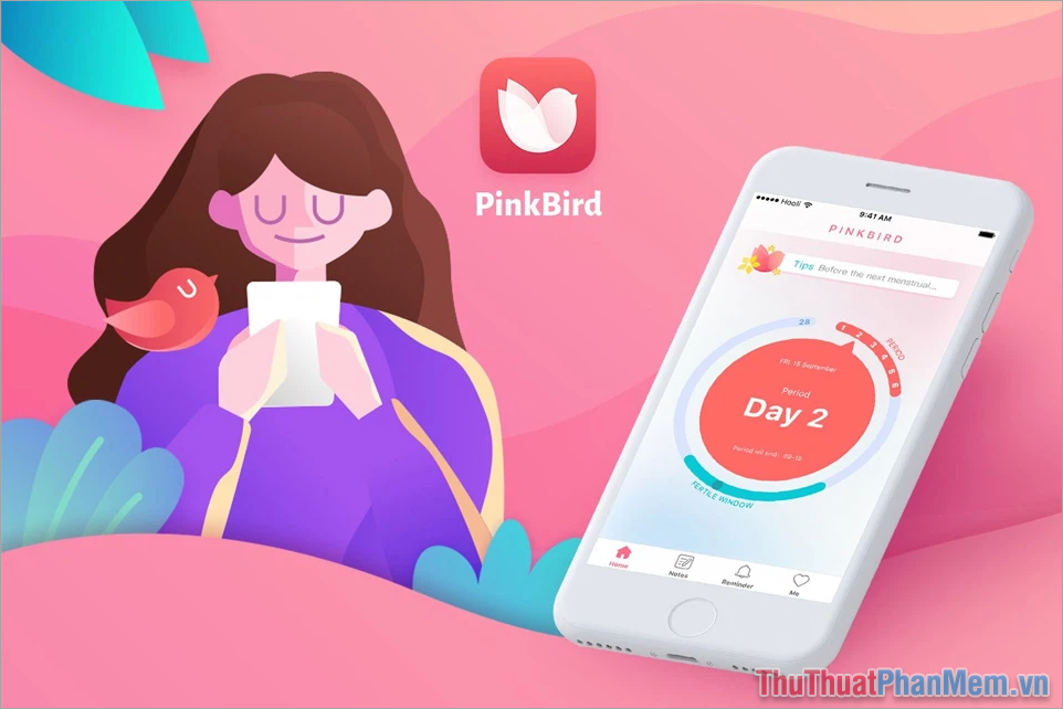 PinkBird - Ứng dụng theo dõi chu kỳ và tính ngày rụng trứng
