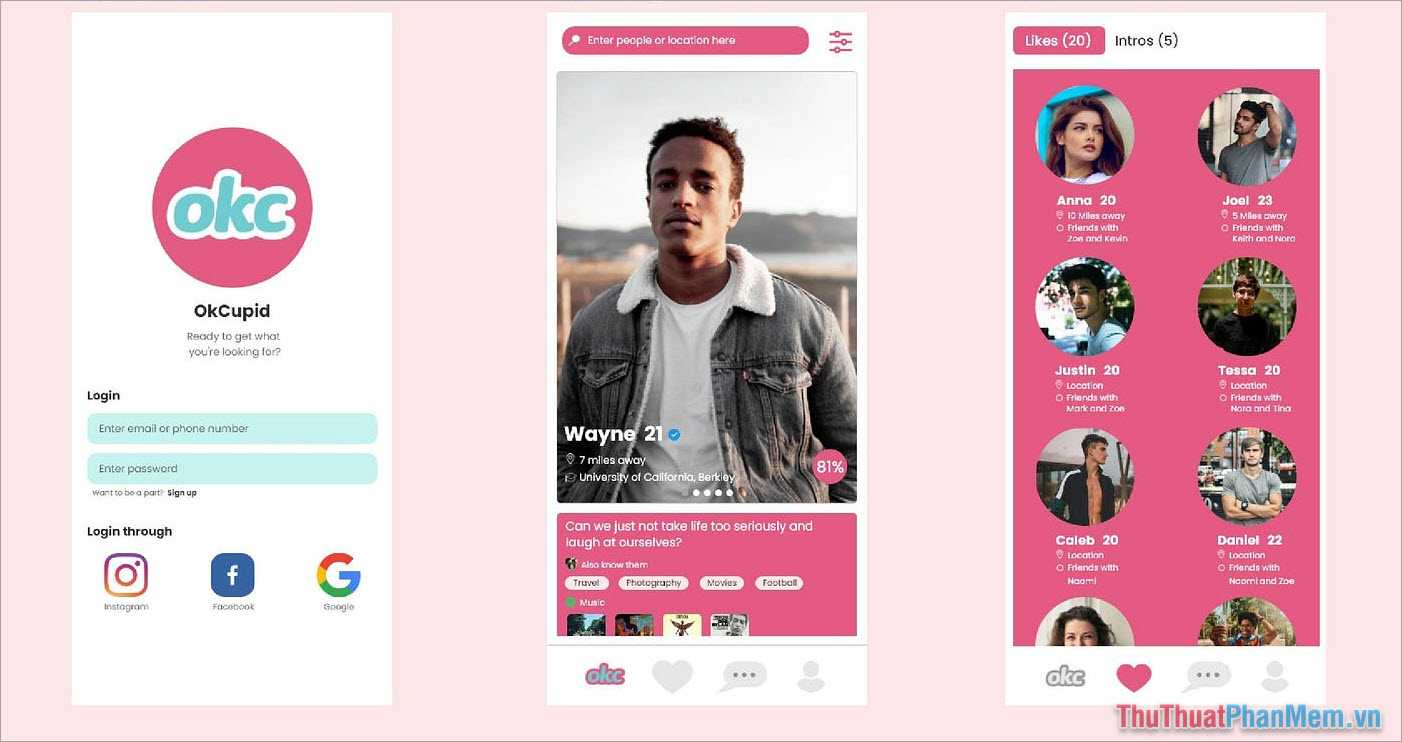 Okcupid – App hẹn hò “hot” của giới trẻ