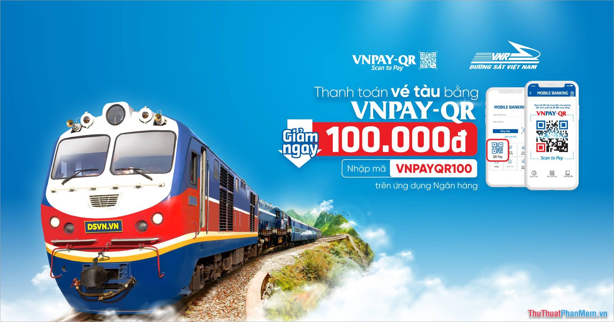 VNPAY – App đặt vé tàu giá rẻ và uy tín