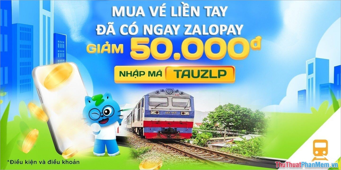 Zalo Pay – App đặt vé tàu hỏa giá rẻ