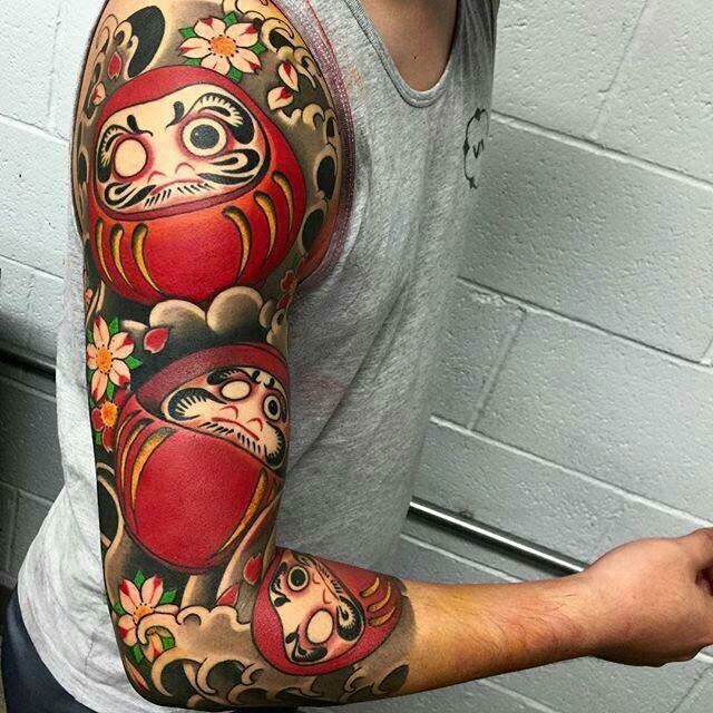 Ảnh tattoo bắp tay nam Nhật cổ độc đáo