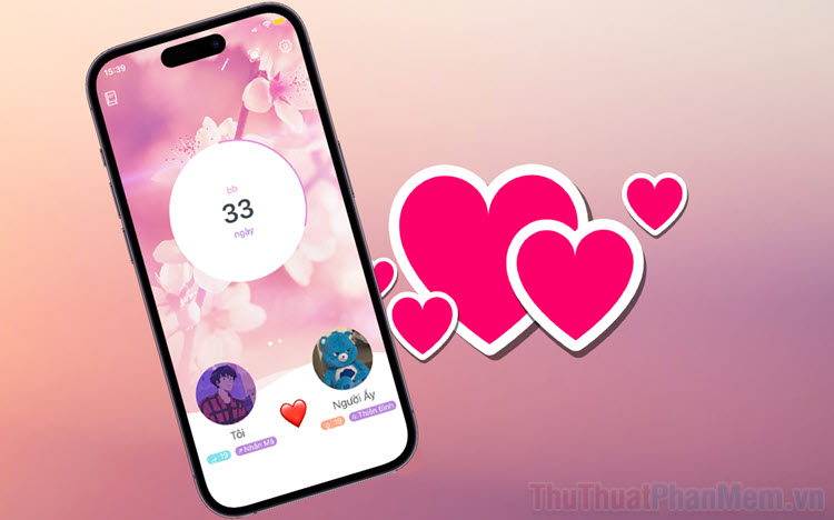 App tính ngày yêu, đếm ngày yêu cực hay cho các cặp đôi