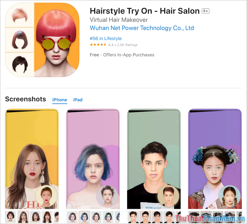Thử Kiểu Tóc Mới – App thay đổi kiểu tóc cho Nam và Nữ