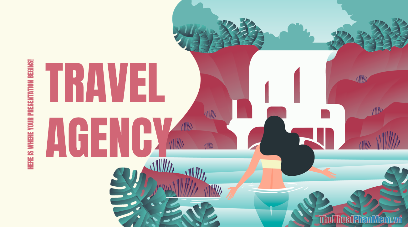 Mẫu PowerPoint khám phá du lịch Việt Nam bằng tiếng Anh