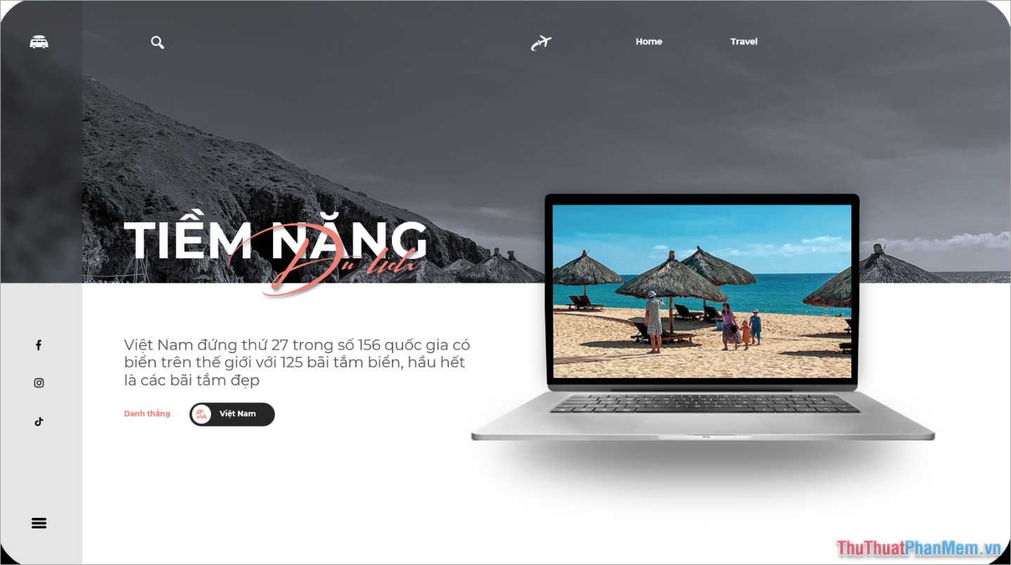 Mẫu PowerPoint về chủ đề du lịch Việt Nam