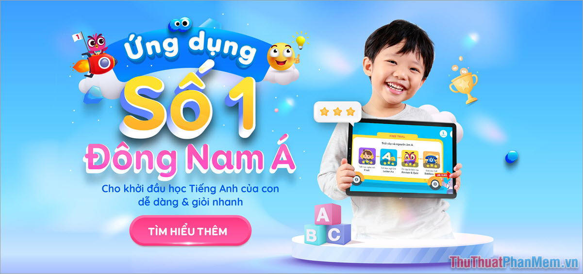 Babilala – Ứng dụng học tiếng Anh cho trẻ từ 3-8 tuổi