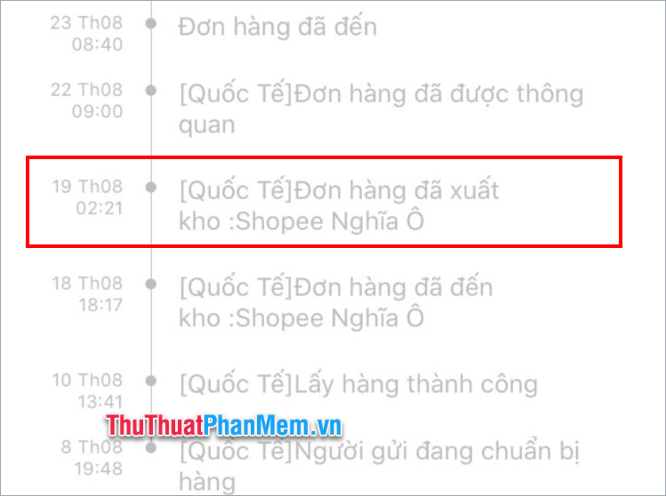Hàng đã rời kho Nghĩa Ô Shopee Hàng đã rời kho Nghĩa Ô Shopee