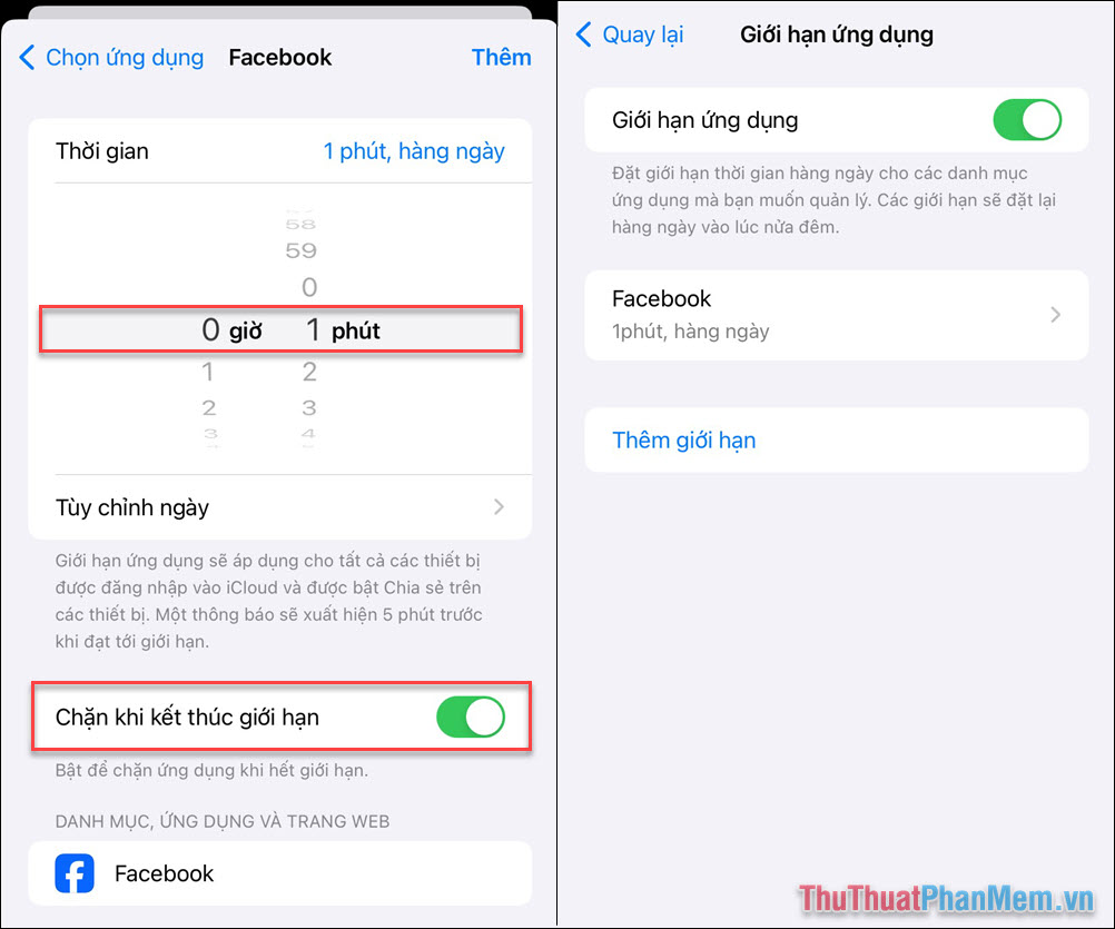 Thiết lập thông tin Thiết lập thông tin