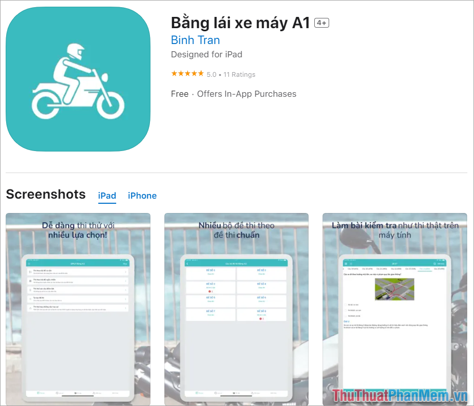 Bằng lái xe máy A1 – App thi bằng lái xe máy mới nhất Bằng lái xe máy A1 – App thi bằng lái xe máy mới nhất