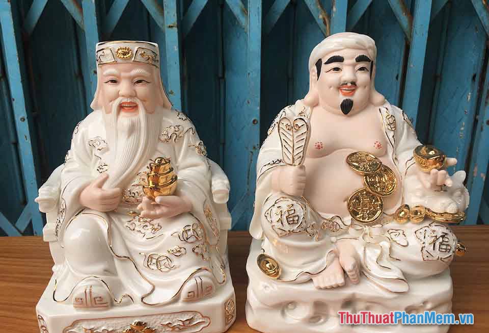 Tượng Thần Tài, ông Địa bằng sứ