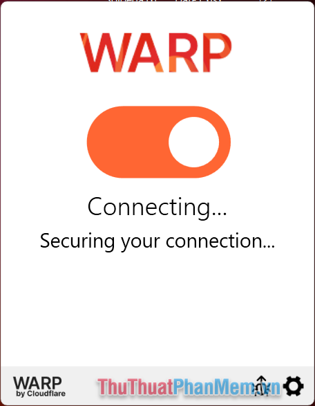 Bật Warp 1.1.1.1 để thay đổi kết nối VPN