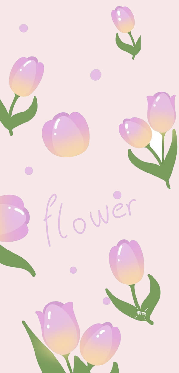 Hình nền hoa tulip cute dành cho điện thoại
