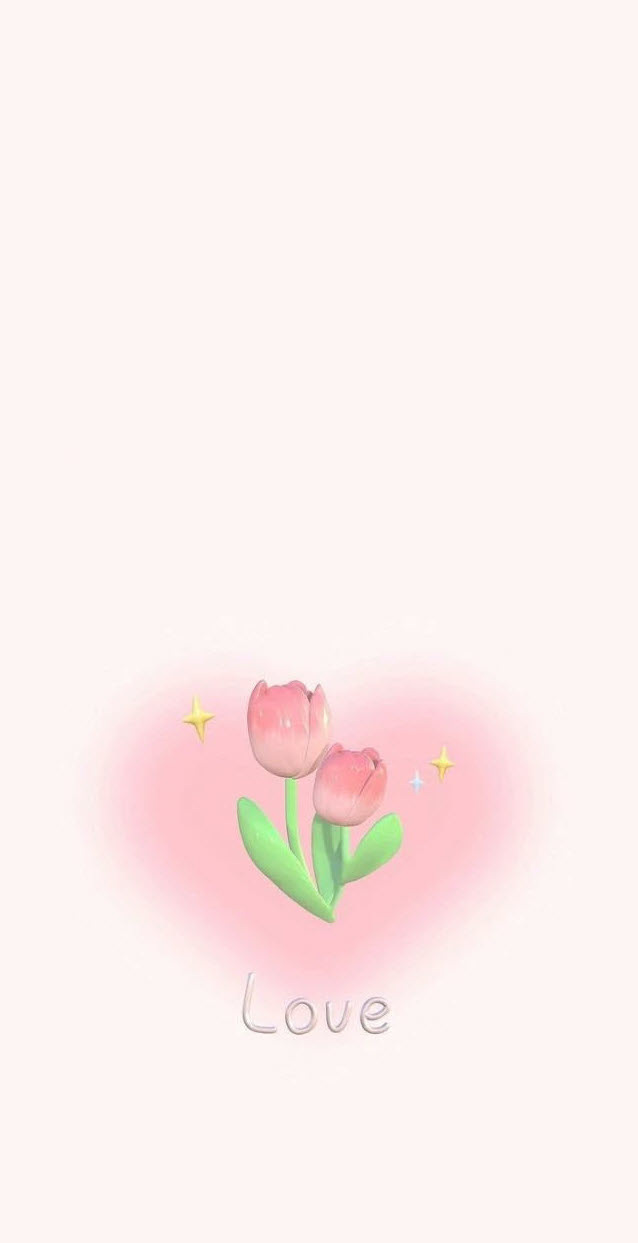 Nền hoa tulip cute đáng yêu