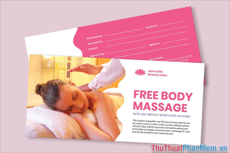 Vé Massage, gói chăm sóc sức khỏe