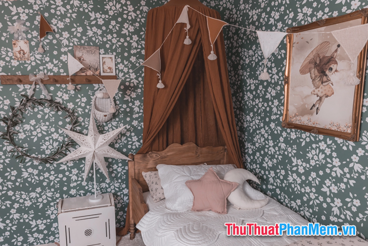 Những mẫu phòng ngủ đẹp cho nữ theo phong cách Vintage