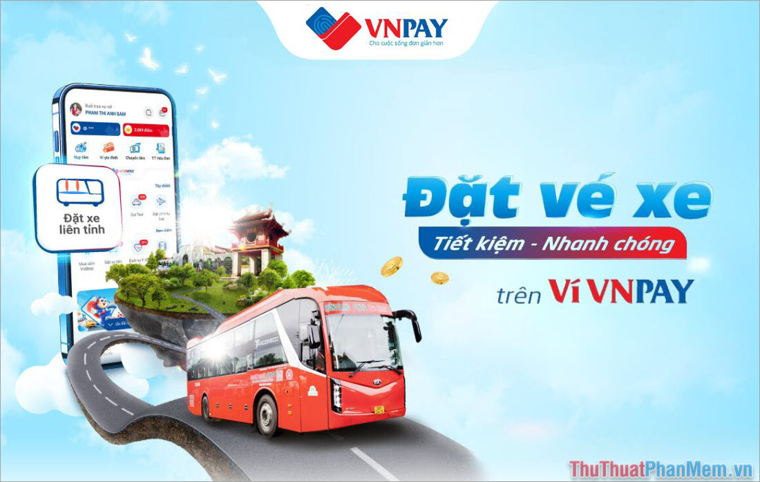 VNPAY – Đặt vé xe khách Online tiện lợi với ví điện tử VNPAY