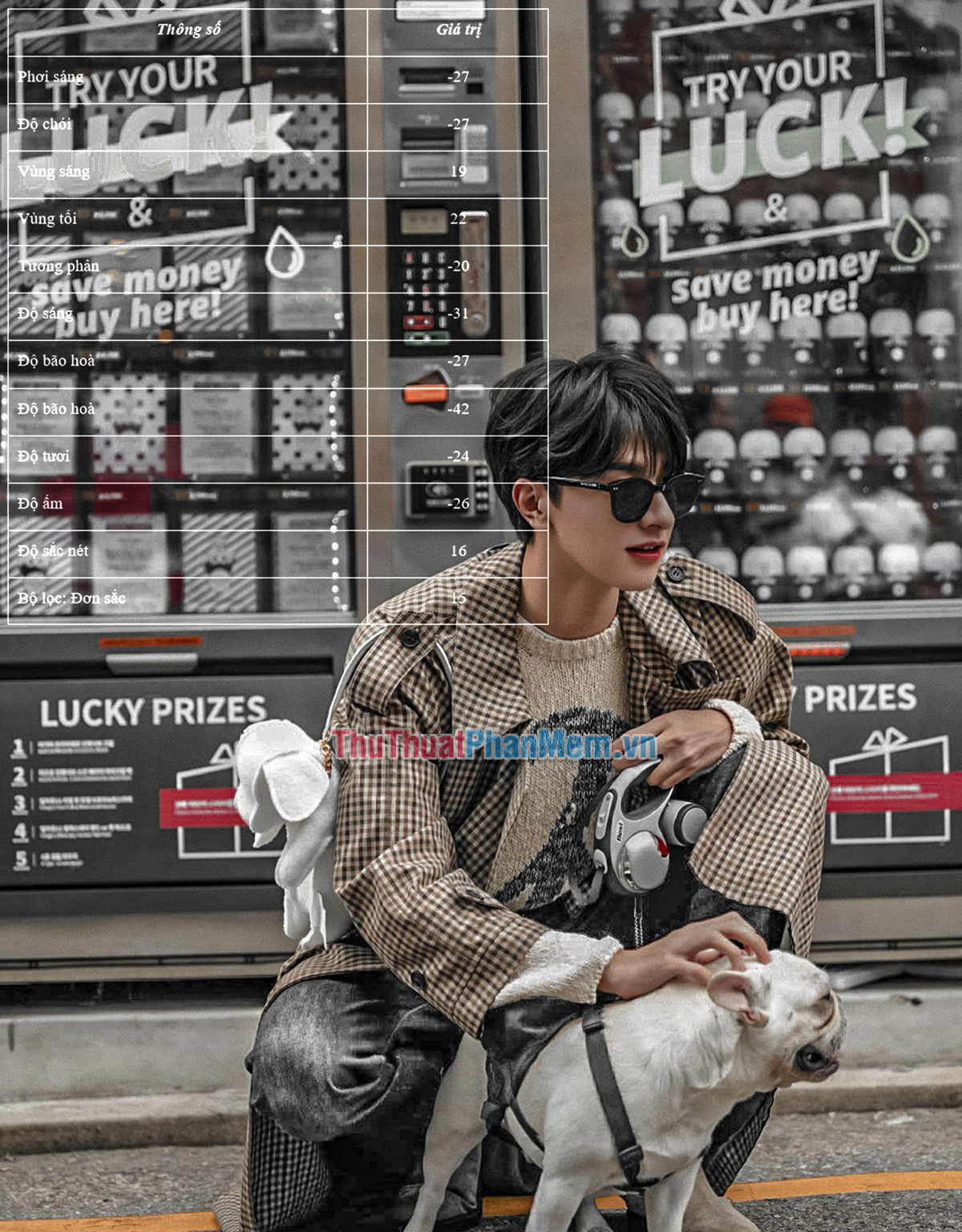 Công thức chỉnh ảnh tone xám thời thượng trên iPhone