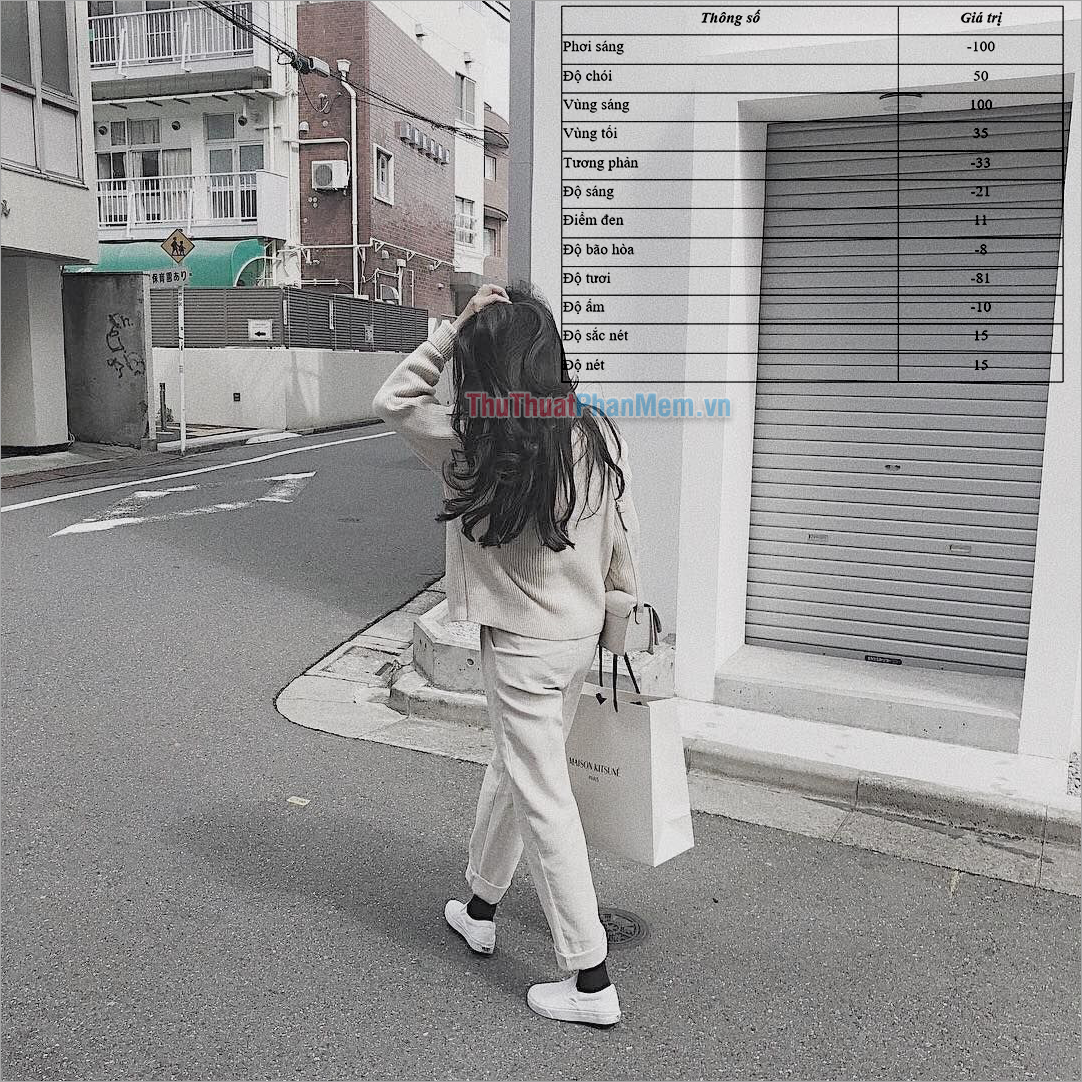 Công thức chỉnh ảnh trên iPhone tôn xám “hot trend”